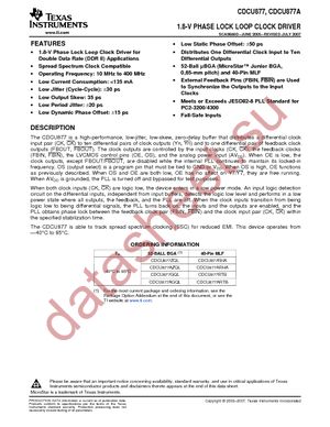 CDCU877GQLT datasheet  